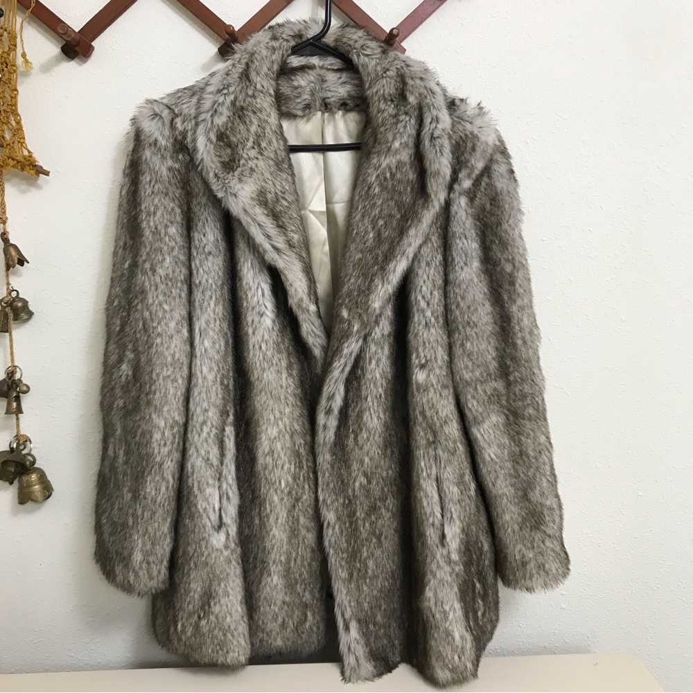 Vintage Faux like Fur Coat Tissavel France Christmas New Year